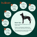 Kuoser pet safety vest top rescue handle and heavy stitching details close up