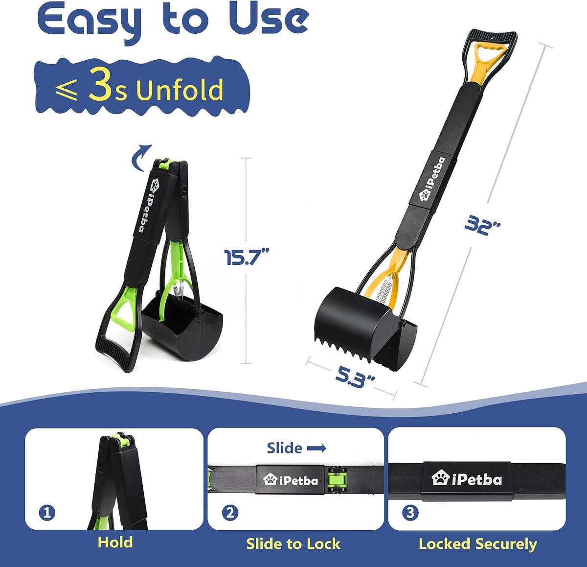 iPetba shatterproof plastic pet litter scooper being rinsed clean