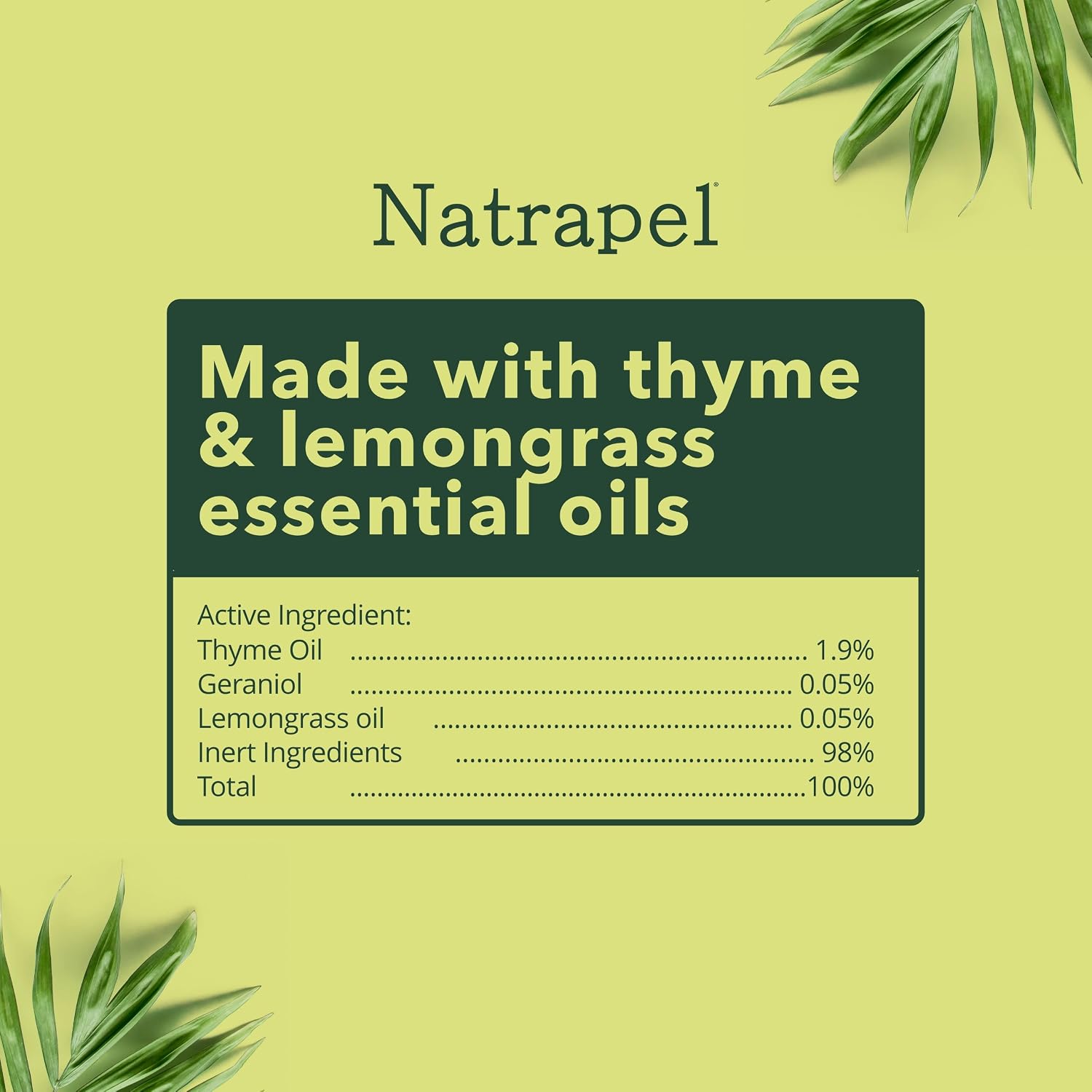 Two pack Natrapel insect repellent bottles for outdoor use