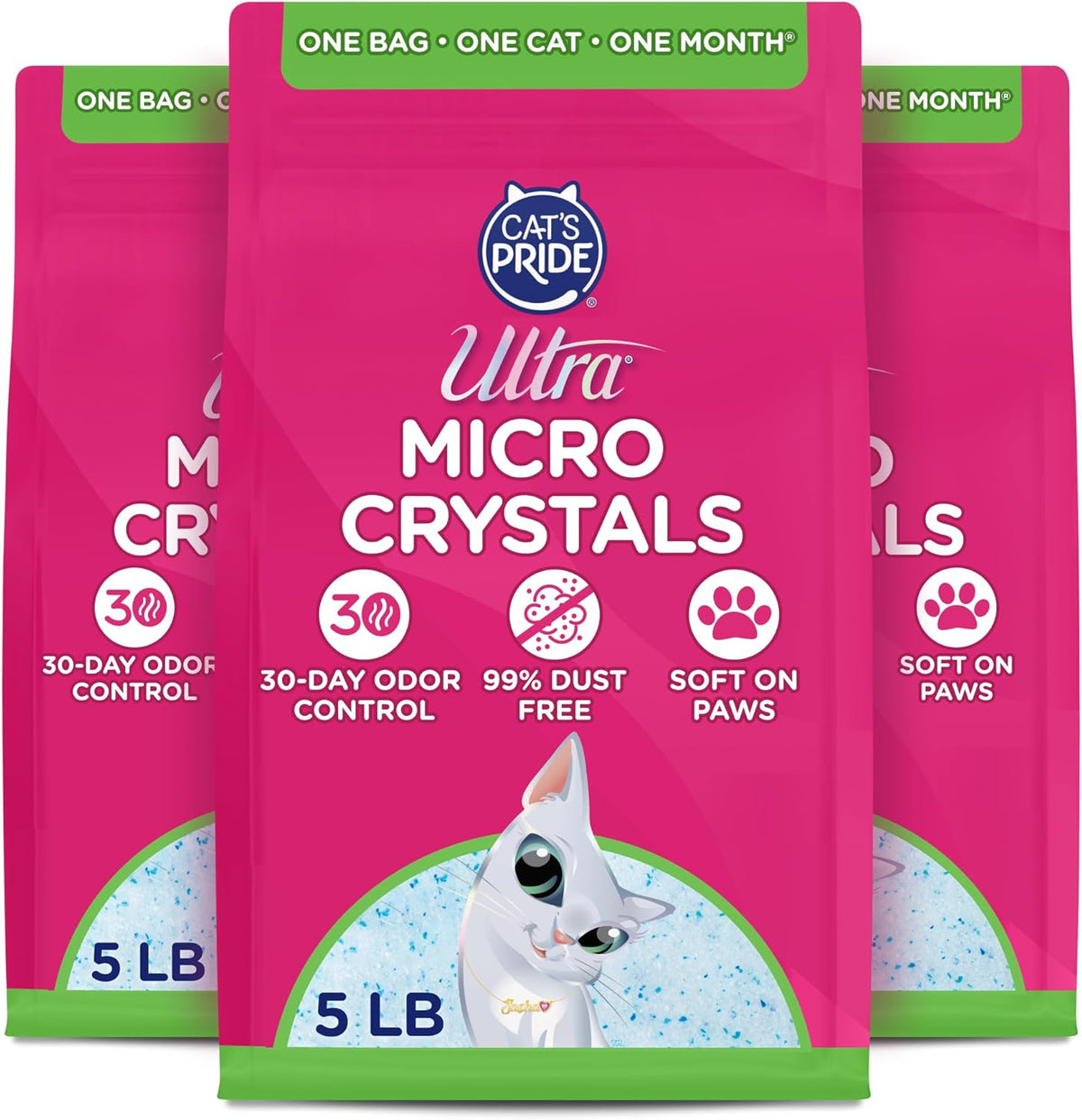 ULTRA MICRO CRYSTALS UNSCENTED PREMIUM NON-CLUMPING CAT LITTER, 5-LB BAG - Image 10