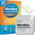 Aroamas Cot Nicotine Patches Step 3 front packaging for smoking cessation.