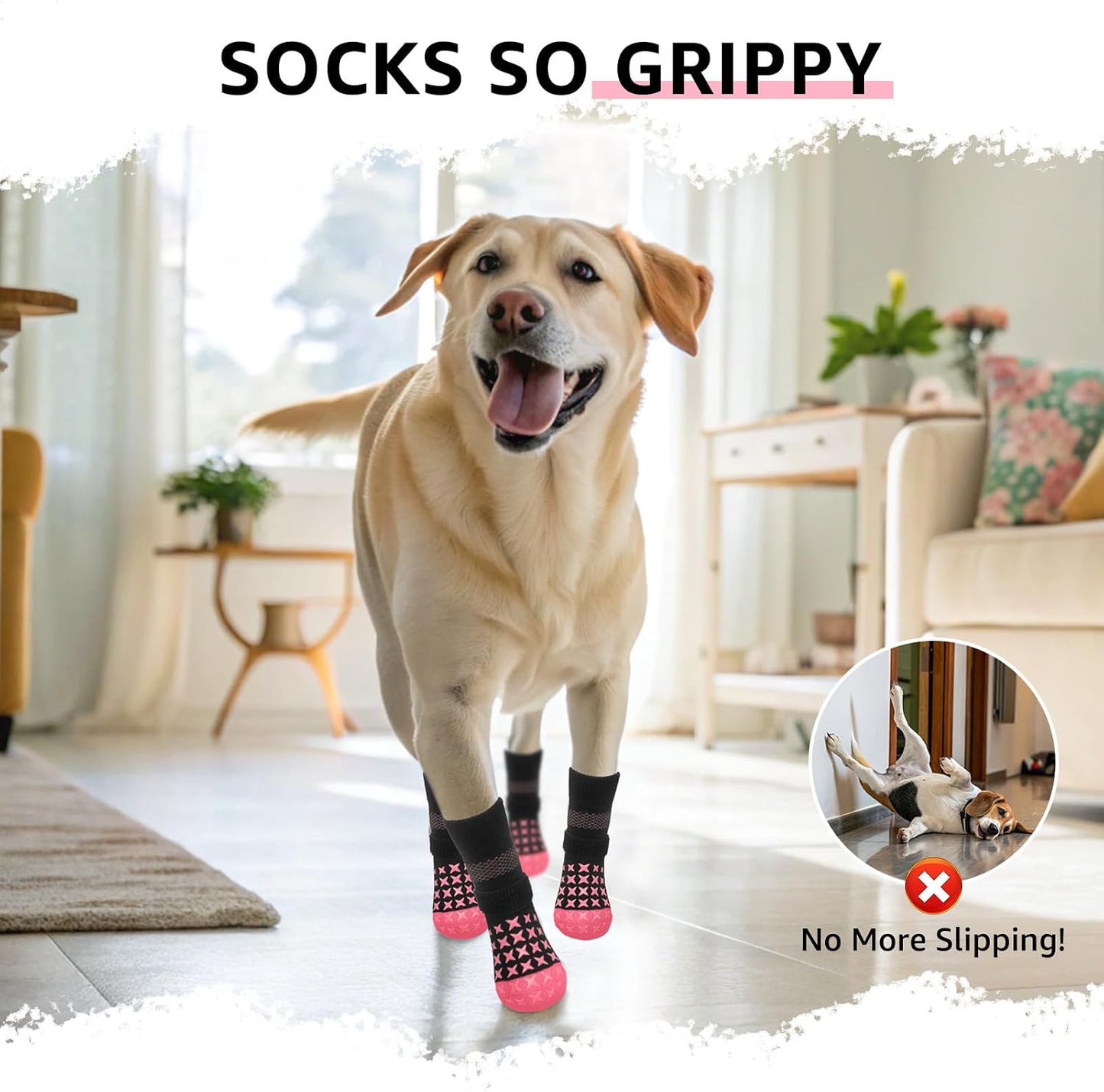 Adjustable strap detail on Scenereal paw protector socks