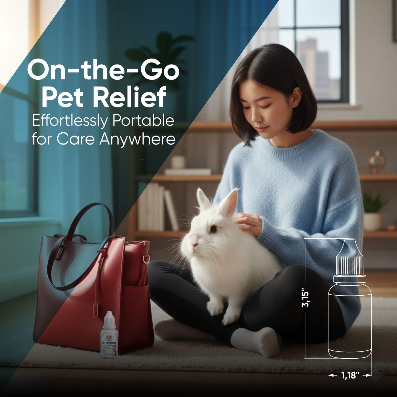 Vet-recommended pet eye irrigation wash