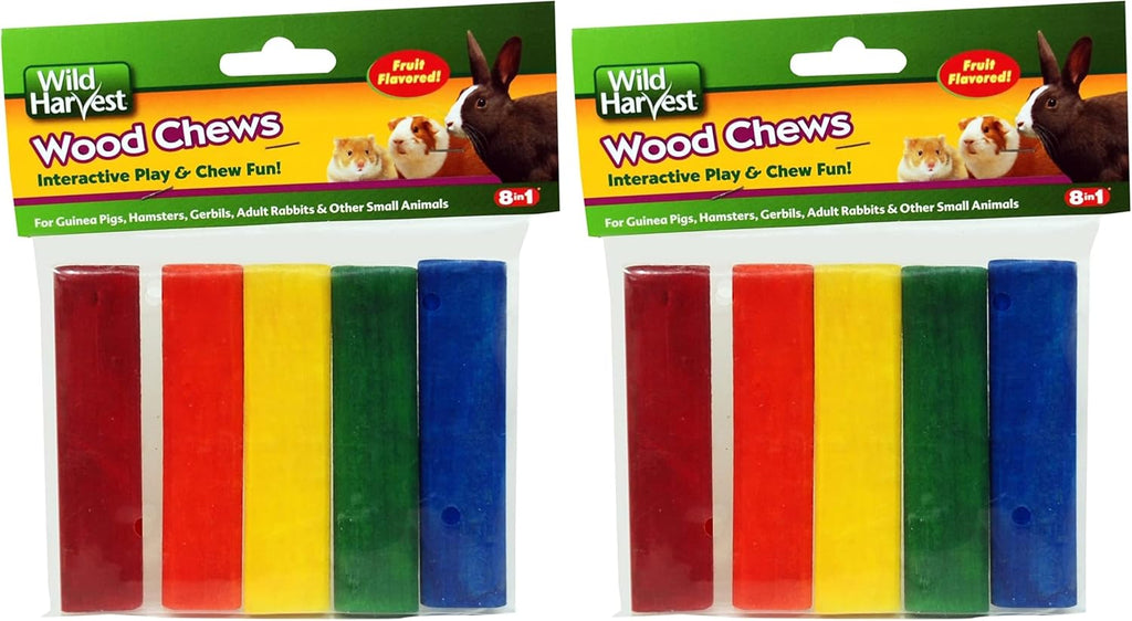 Wild Harvest fruit flavored chew sticks packaging details