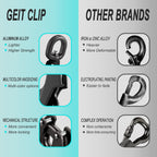 Automatic closing aluminum alloy quick release clip on heavy duty pet rope