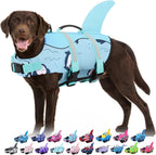 Bess Bridal Dog Life Jacket - Shark Life Vest for Swimming Boating - Reflective Lifejacket Swimsuit for Small Medium Large Dogs - High Buoyancy Lifesaver Preserver with Rescue Handle, Pink Shark XL - Image 14