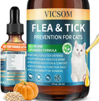 Carmelie natural flea and tick prevention for cats front view bottle