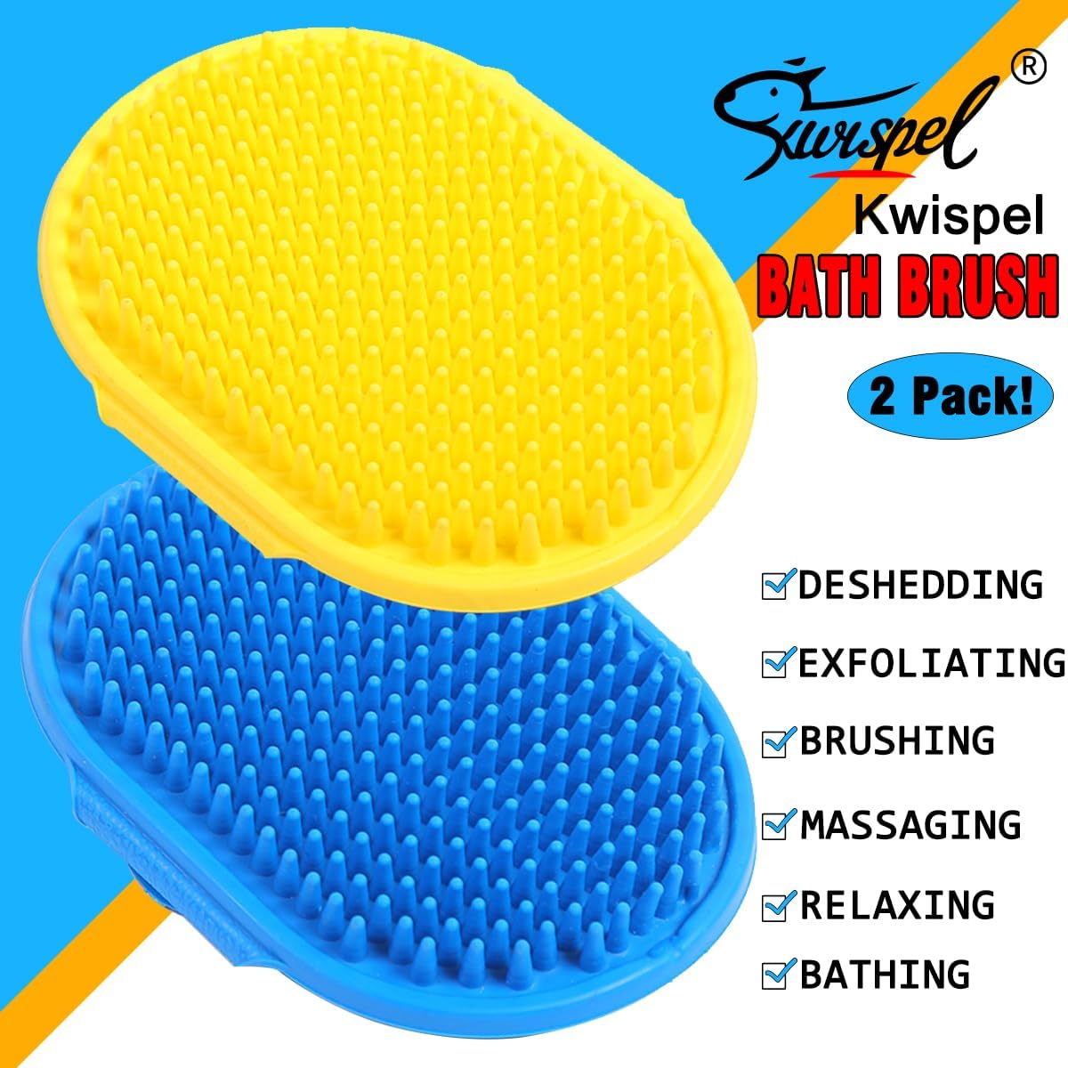 Close up of the adjustable ring handle on the Kwispel pet deshedding comb