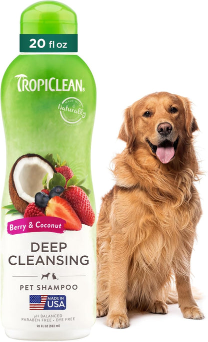 TropiClean 2-in-1 Dog Shampoo and Conditioner, Moisturizing Dog Detangler, Puppy Safe, Made in the USA, Papaya Scent, Cat & Kitten Safe, 20oz. - Image 14