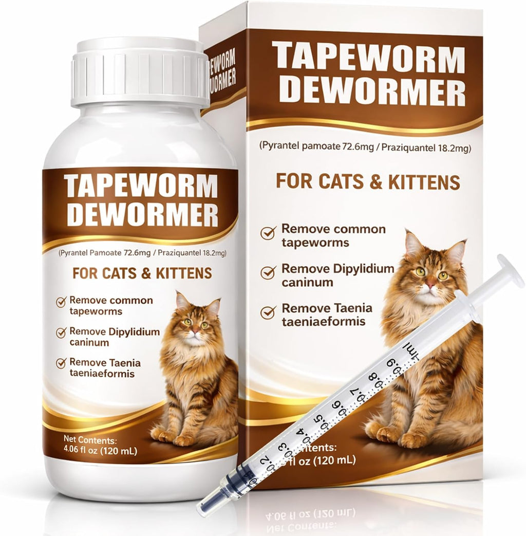 Netrca cat dewormer liquid front view packaging.