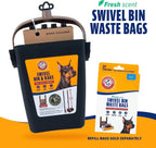 Arm & Hammer swivel bin and rake system being used for large dog cleanup