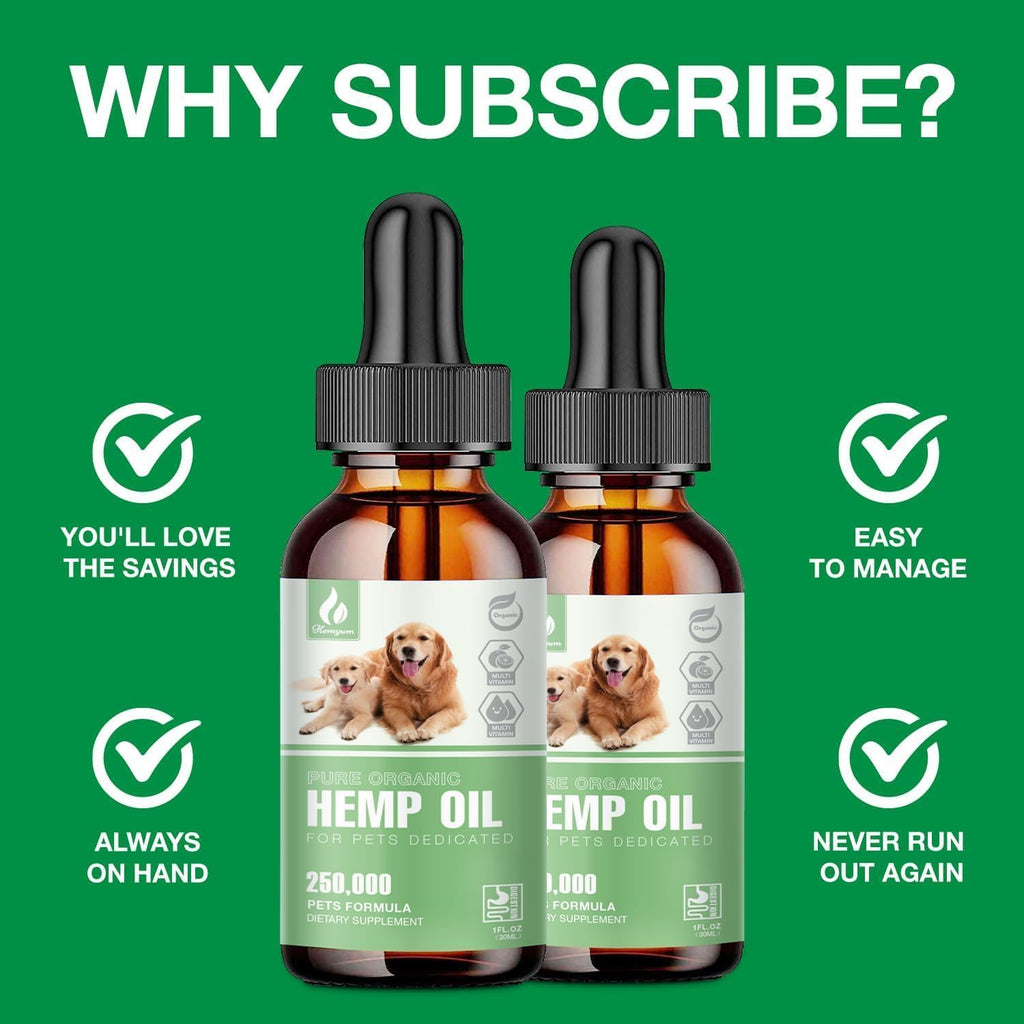 Pet wellness supplement oil for healthy skin and lustrous coat