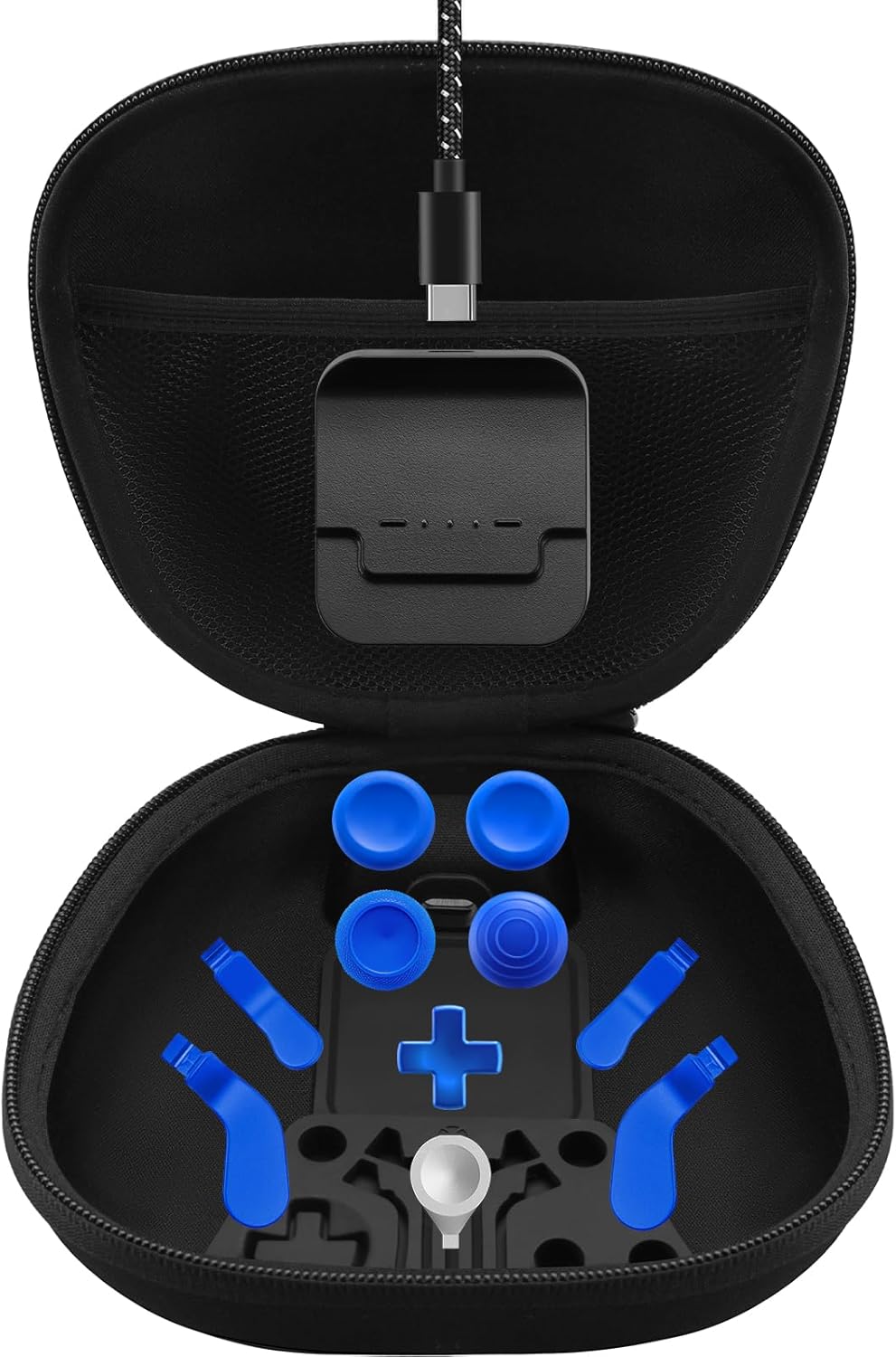 Complete Component Pack for Xbox Elite Controller Series 2 - Accessories Includes 1 Carrying Case, 1 Charging Dock, 1 Charger Cable, 4 Thumbsticks, 4 Paddles and 1 Adjustment Tool(BLACK) - Image 12
