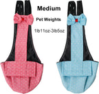 BestParts 2pcs Button Adjustable Diaper for Goose Duck Chicken Blue+Pink M - Image 2