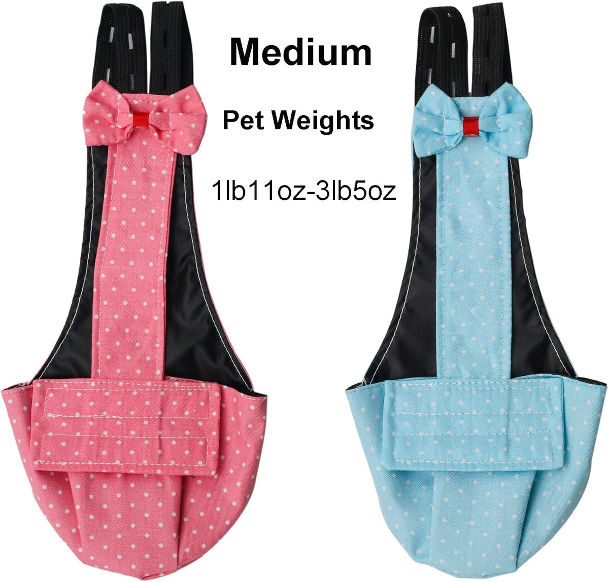 BestParts 2pcs Button Adjustable Diaper for Goose Duck Chicken Blue+Pink M - Image 2