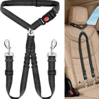 Pet Safety Leash for Car Dog Seat Belt One Tow Two Stretchable Elastic Reflective Rope for Small Medium Cats Dogs Orange (Sky Blue) - Image 10