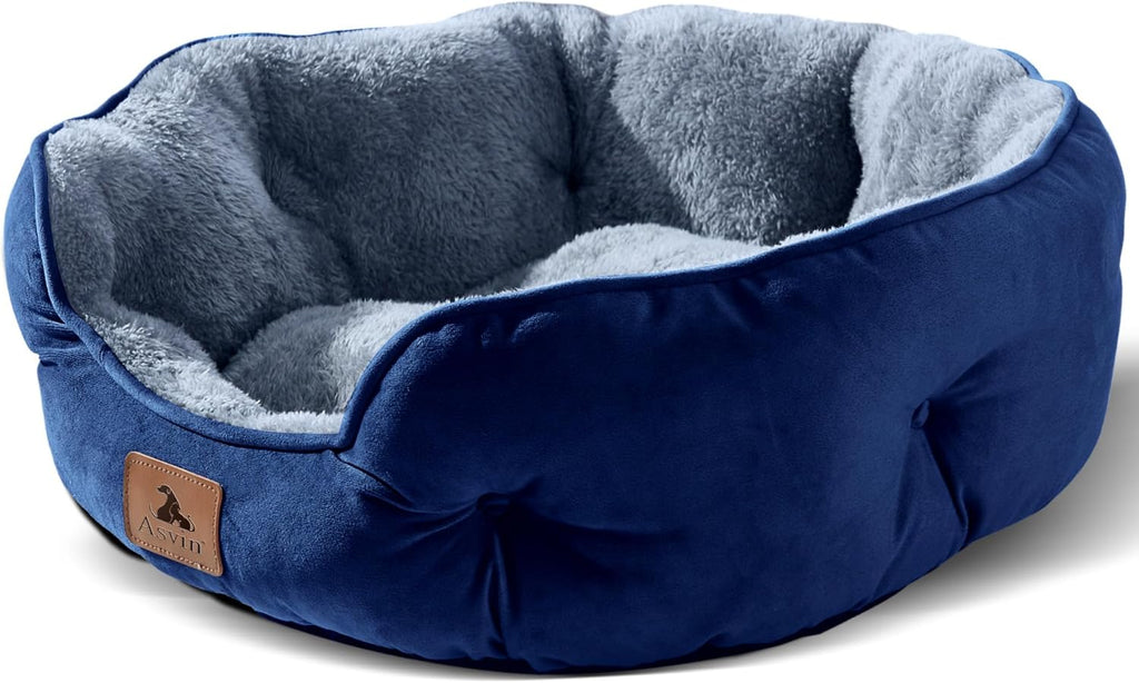 Asvin Small Dog Bed for Small Dogs, Cat Beds for Indoor Cats, Pet Bed for Puppy and Kitty, Extra Soft & Machine Washable with Anti-Slip & Water-Resistant Oxford Bottom, Grey, 20 inches - Image 11
