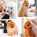 Premium pet grooming supplies displaying durable construction for efficient hair shedding control.