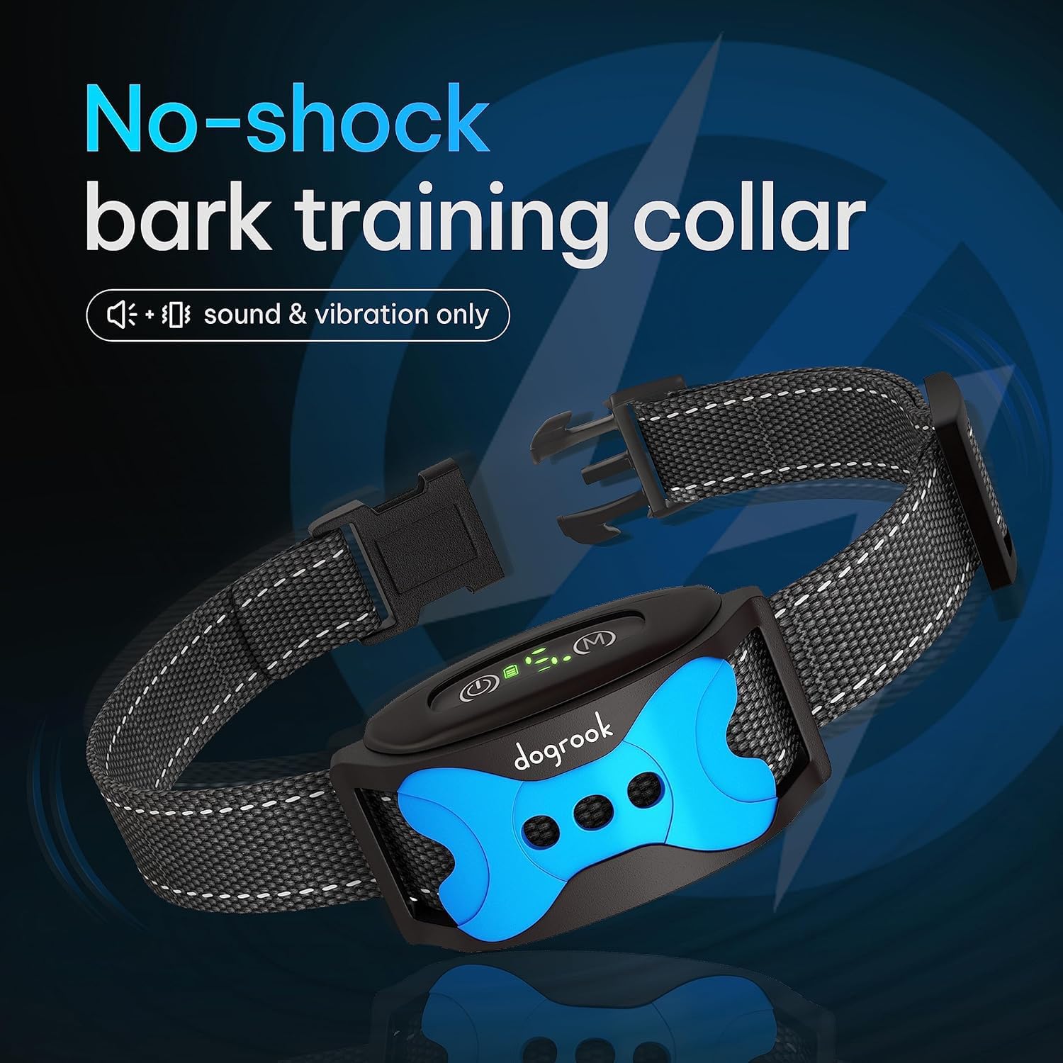 Side view of DogRook rechargeable bark collar