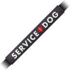 Tuff Pupper waterproof leash sleeve front view displaying service dog message.