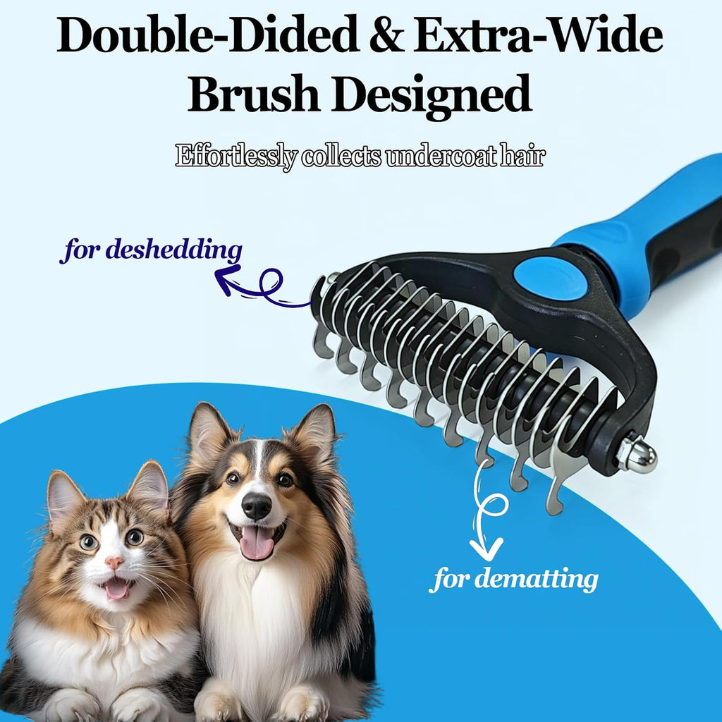 Authentic ZHAOLIESM pet undercoat brush showing all six packaging angles