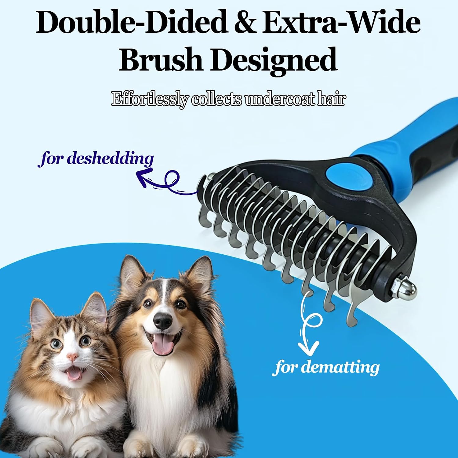 Authentic ZHAOLIESM pet undercoat brush showing all six packaging angles