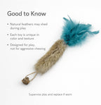Packaging of Zaylumo interactive rabbit fur cat toys