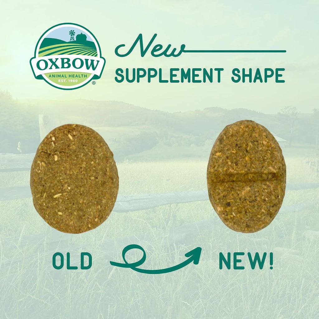 Oxbow natural science brand logo and product container
