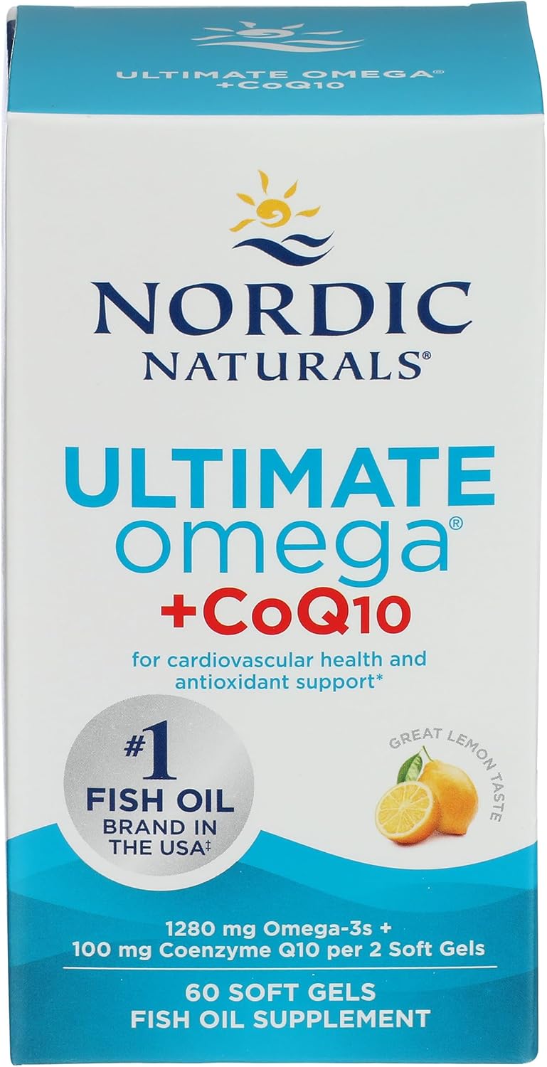 Nordic Naturals Ultimate Omega + CoQ10, Lemon - 60 Soft Gels - 1280 mg Omega-3 + 100 mg CoQ10 - Heart Health, Cellular Energy, Antioxidant Support - Non-GMO - 30 Servings - Image 4