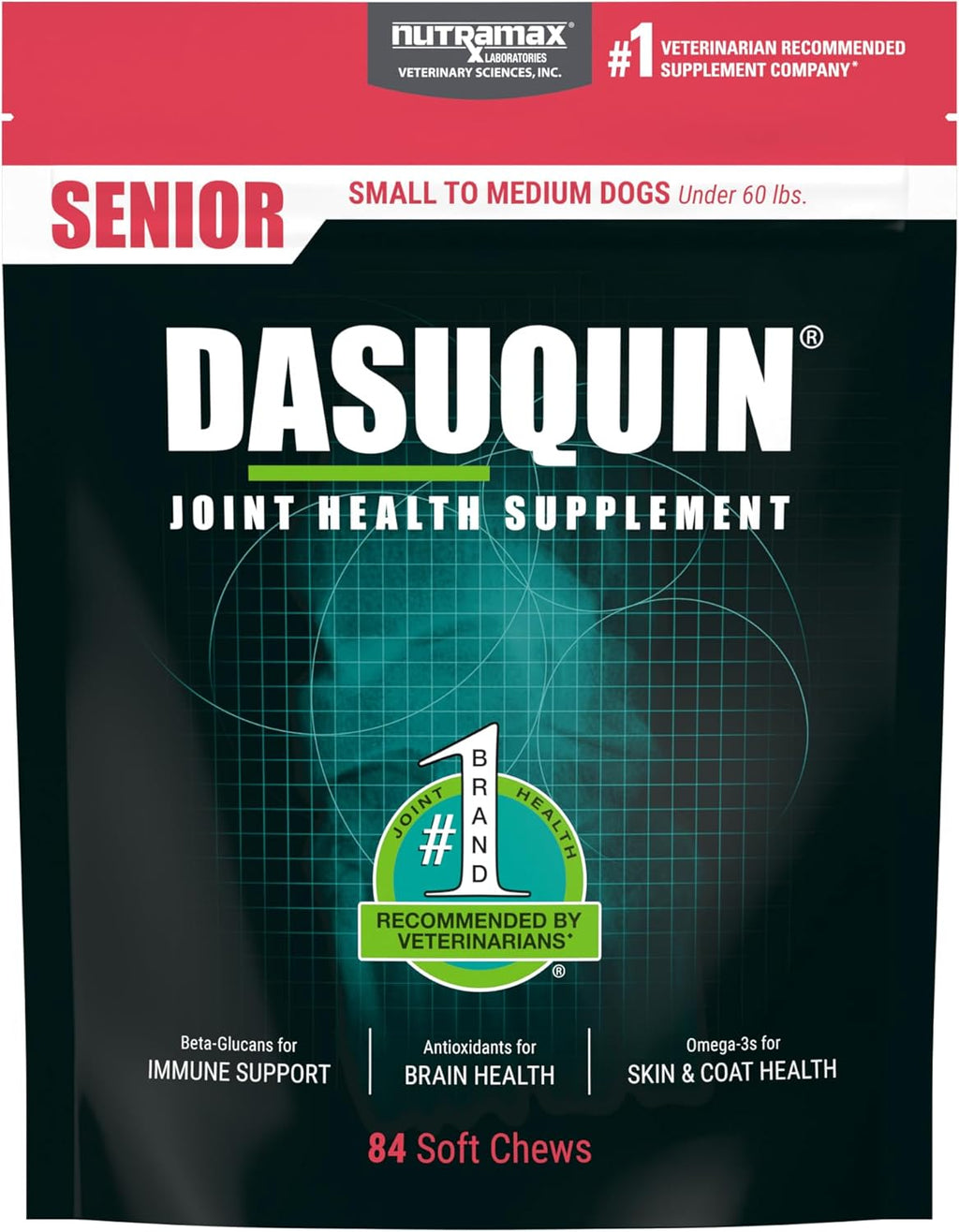 Original packaging of Dasuquin for senior large dogs imported directly to India