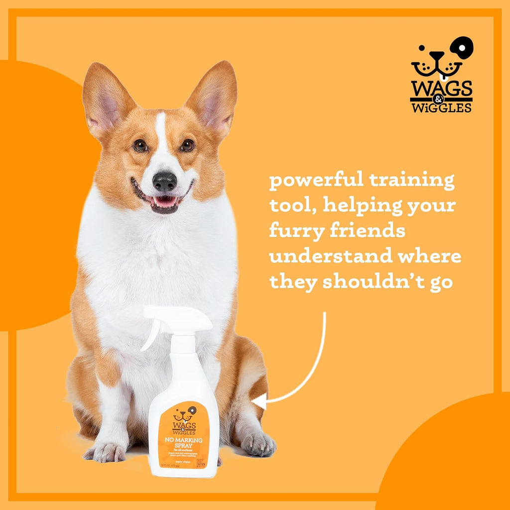Side view of Wags And Wiggles dog urine deterrent spray