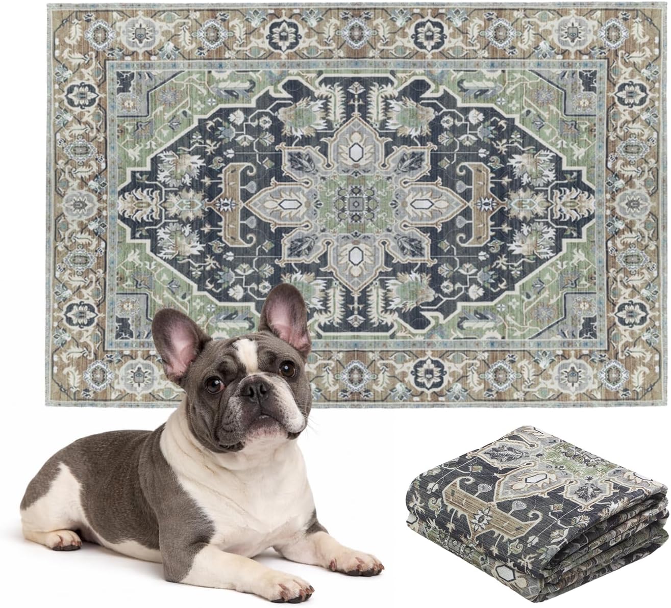 Large Lovewag Pets reusable training pad on floor