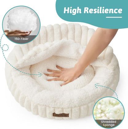 Non-slip PVC bottom detail of Cozy Kiss pet bed
