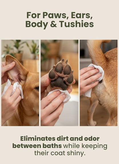 Travel friendly packaging of Pogi's pet wipes