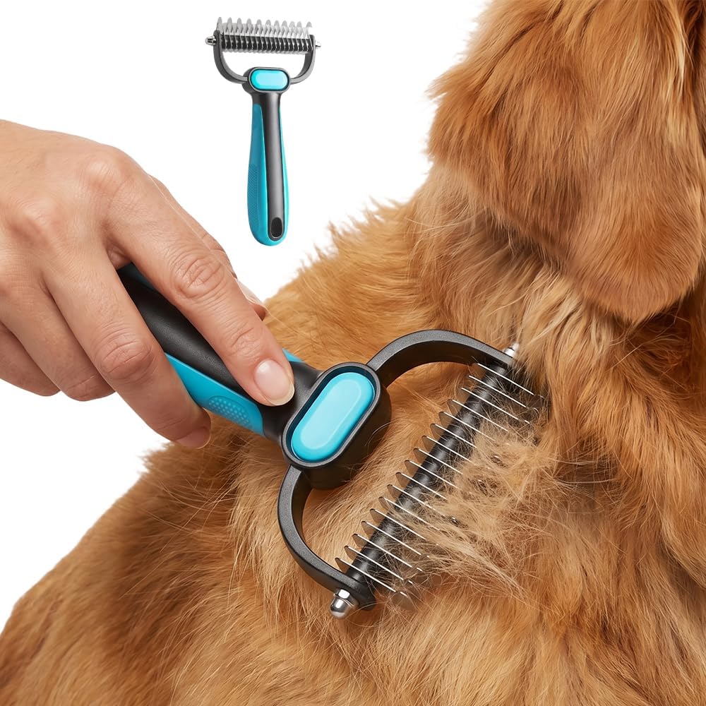 Commema Double Sided Pet Grooming Rake front view