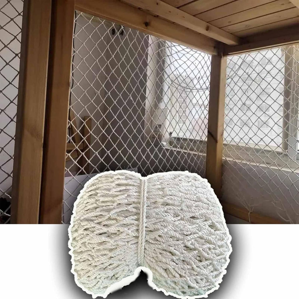 Alfaal White Climbing Cargo Net front view