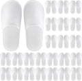 Celmuron 24 pairs disposable guest slippers white top view