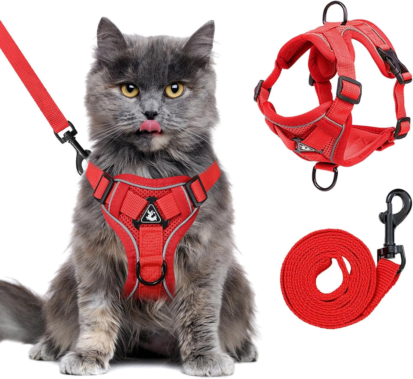 Tear resistant large pet walking vest with matching leash