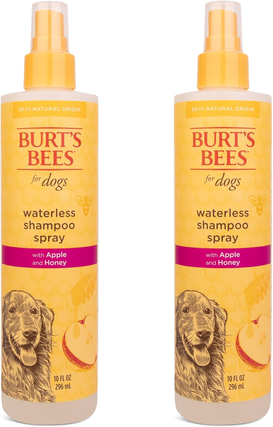 Burt's Bees for Pets Waterless Shampoo Spray for Dogs, Apple & Honey, No-Rinse Dry Dog Shampoo for All Dogs and Puppies, pH Balanced, No Sulfates, Parabens, Phthalates, 10 Fl Oz - Image 13