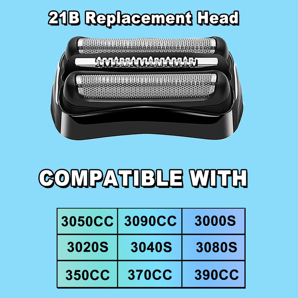 Trah 21B replacement head showing synchronized cutting elements