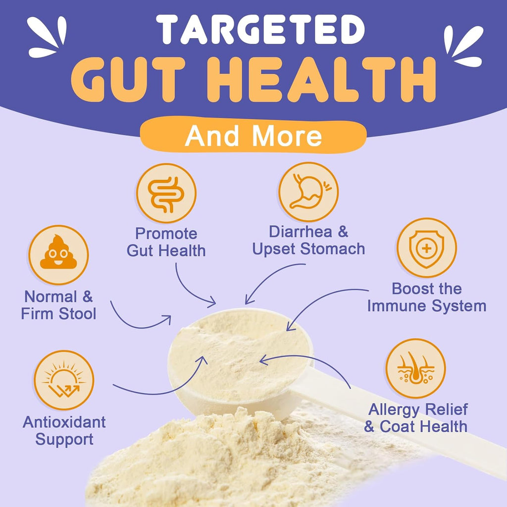Nature Target 6 billion CFU pet probiotic powder nutrition label and ingredients list