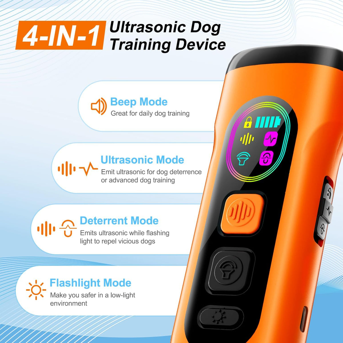 Sedulan handheld dog training tool with LCD display