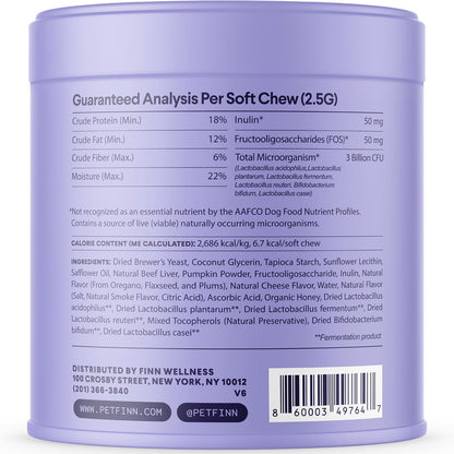Premium beef flavored dog vitamins for immune health and regular digestion