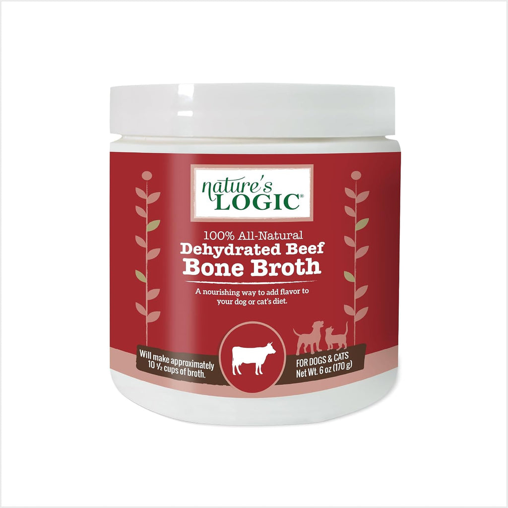 Nature's Logic Dehydrated Bone Broth Powder - 100% Natural Dog & Cat Topper - Rich in Glucosamine & Chondroitin - Boosts Immune System - Gluten-Free, No Synthetic Ingredients - Chicken, 6oz - Image 10