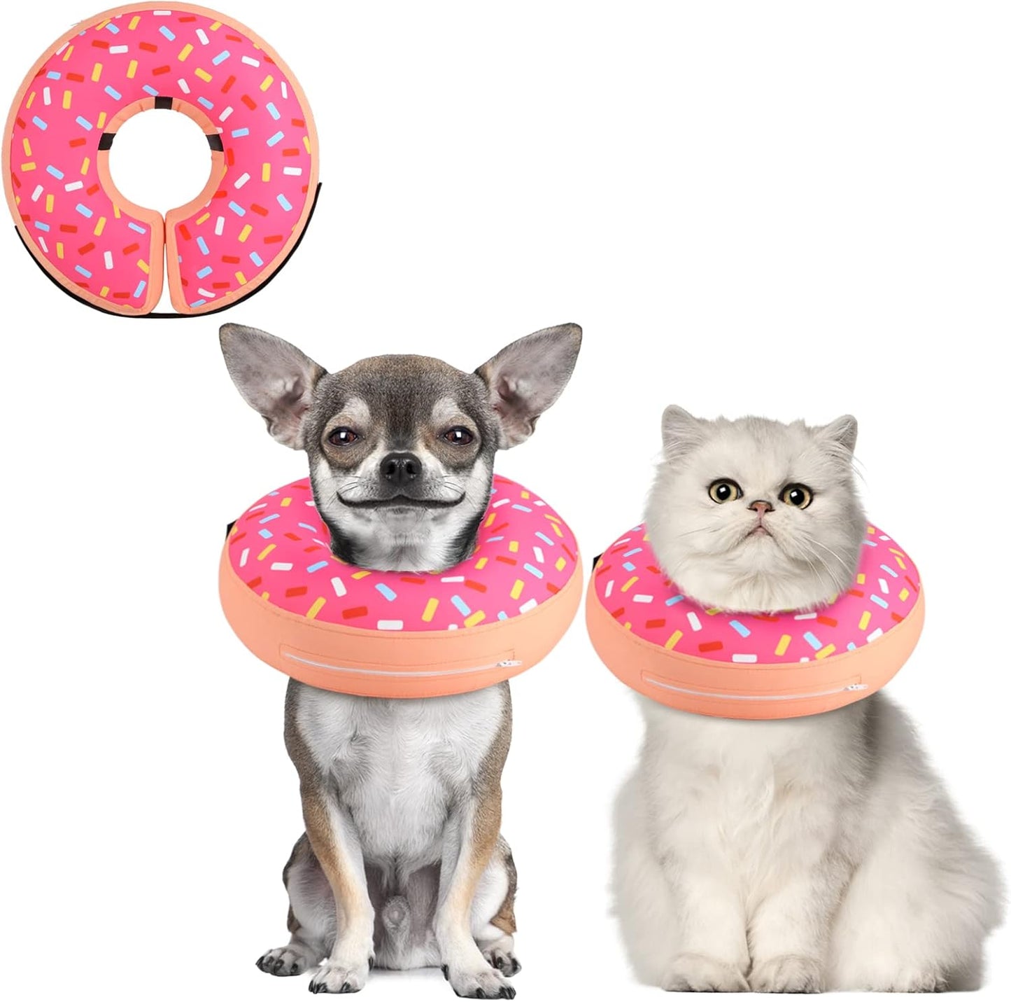 Supet Inflatable Dog Cone Collar Alternative After Surgery, Doggie Neck Donut Collar Recovery ECollar, Soft Dog Cone for Small Medium Large Dogs - Image 11