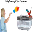 Extra large white bird cage skirt packaging contents