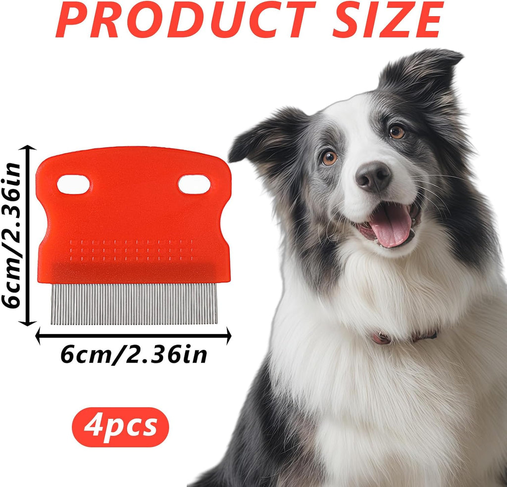 Close up of stainless steel teeth on Wanmu pet grooming comb