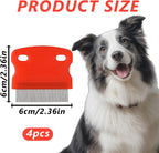 Close up of stainless steel teeth on Wanmu pet grooming comb
