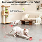 ORSDA rechargeable electronic kitten toy dual laser eyes and UFO dangler