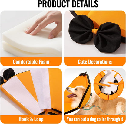 Maxfut XXL dog donut collar showing interior foam material